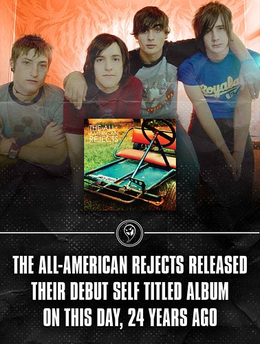 The All-American Rejects released their self-titled debut album on this day 24 years ago. Including fan favorites like “Swing...