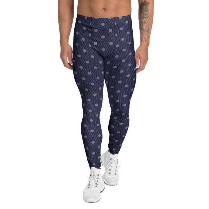 Comfortable Men's Leggings with Modern Polka Dots Design product image (1)