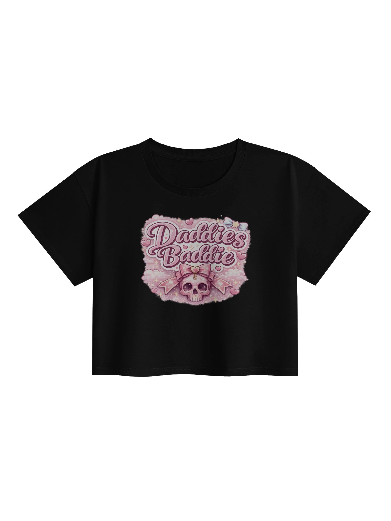 Daddies Baddie Crop Top Tee product image (1)