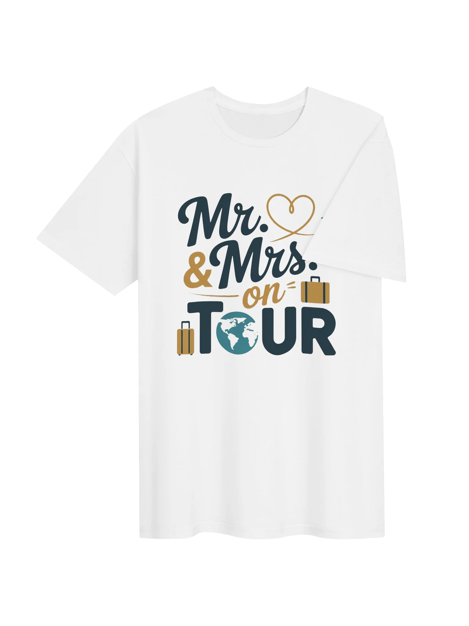 Mr. & Mrs. On Tour T-Shirt | Honeymoon Travel Tee product image (4)