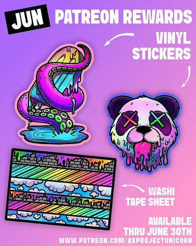 I have one or two days of heat and I guess I'm melting 😂Get these melty stickers all month when you join my sticker club! Lin...