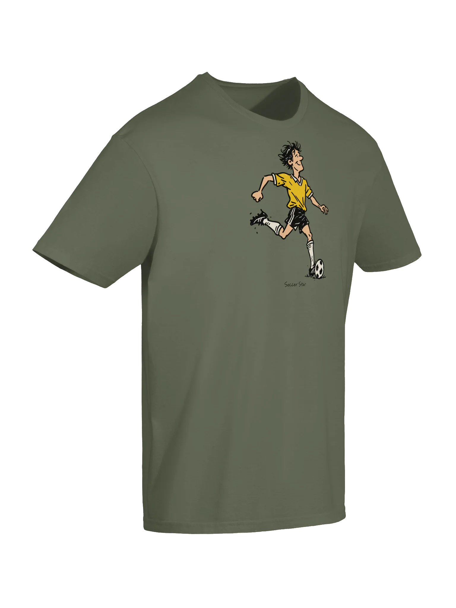 Soccer Star Striker Cartoon Player Tee product image (6)