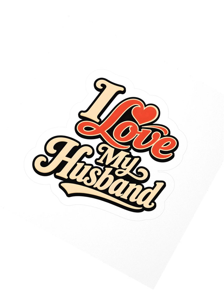 I Love My Husband Sticker product image (2)