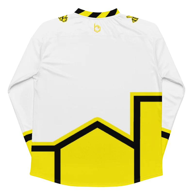 B-Team Sting Jersey - White And Yellow - Blank product image (4)