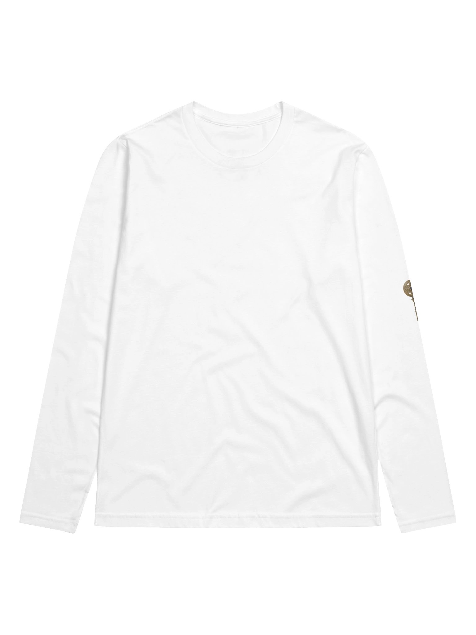 The Gatekeeper’s Key – White Reverse Line Edition (Back + Left Sleeve Print) | Premium Fitted Long Sleeve product image (1)
