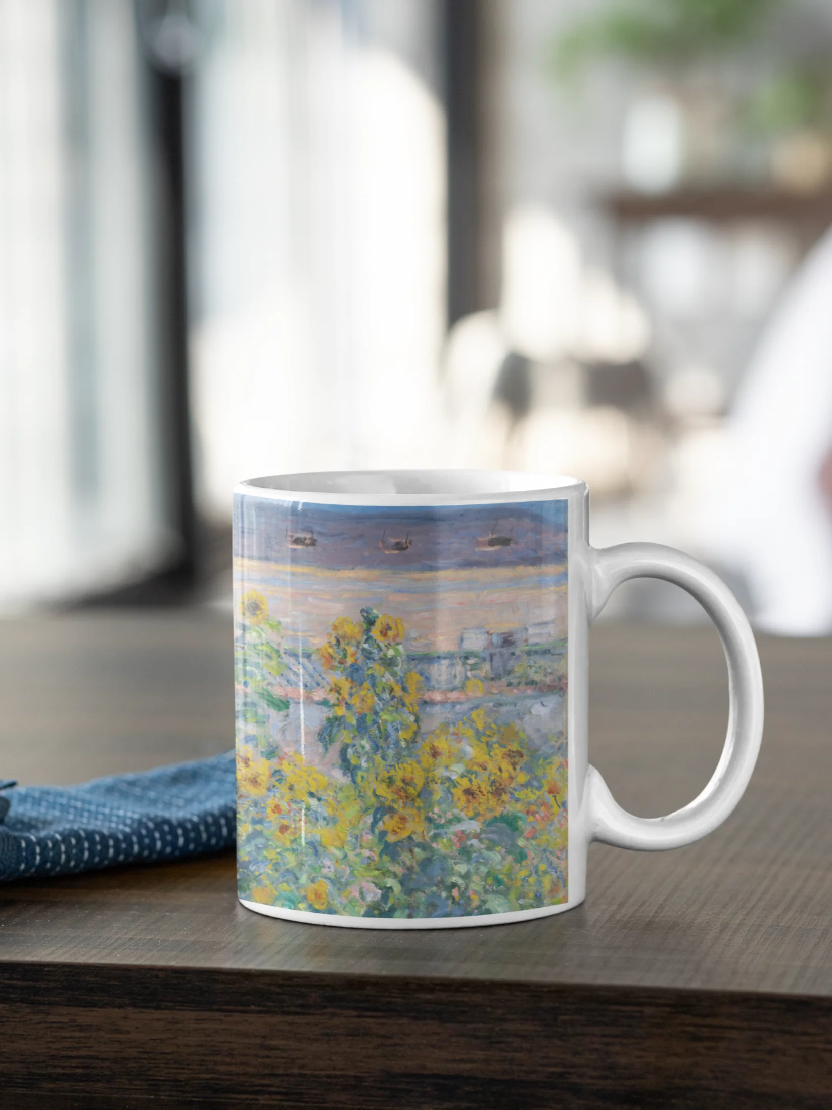 The Artist's Garden at Vétheuil (Claude Monet) Mug product image (1)