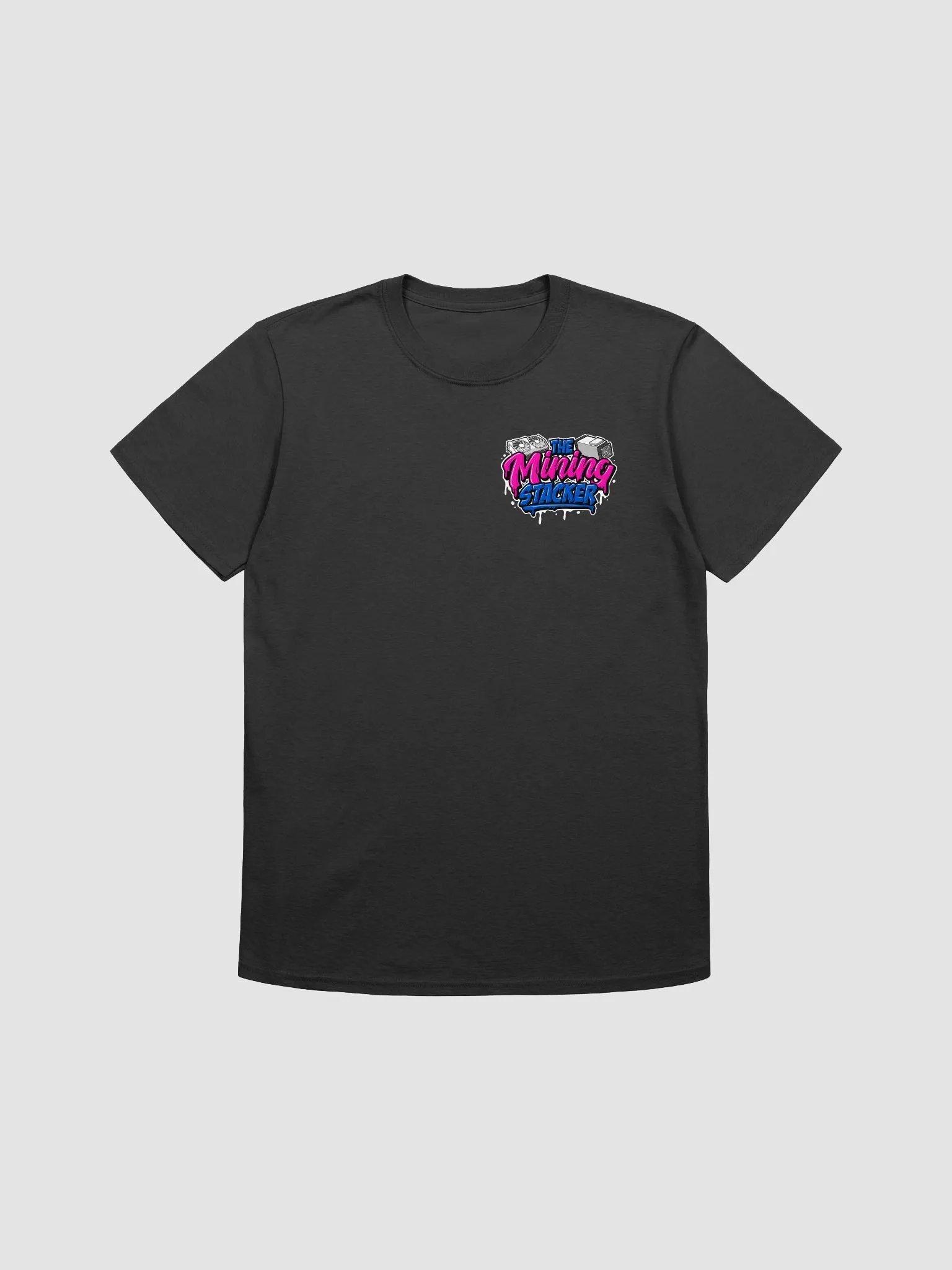 Mining Stacker Small Logo Black Tee product image (1)