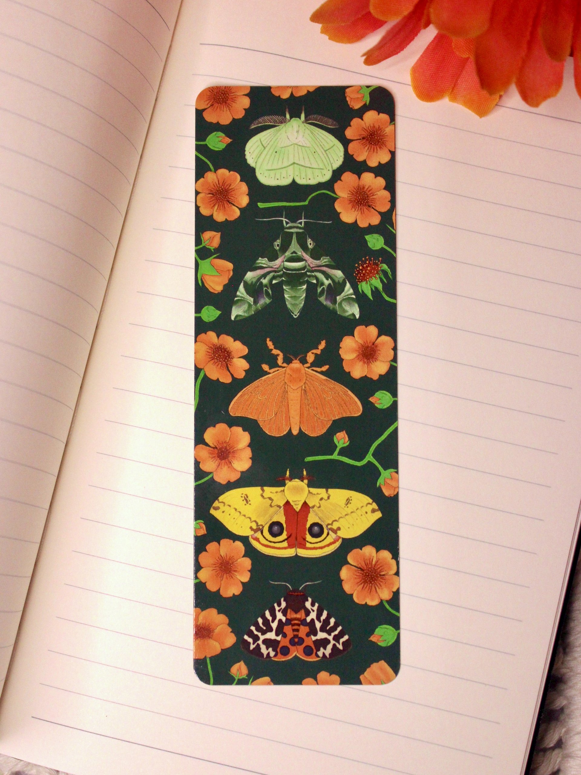 Floral Moths Bookmark product image (1)