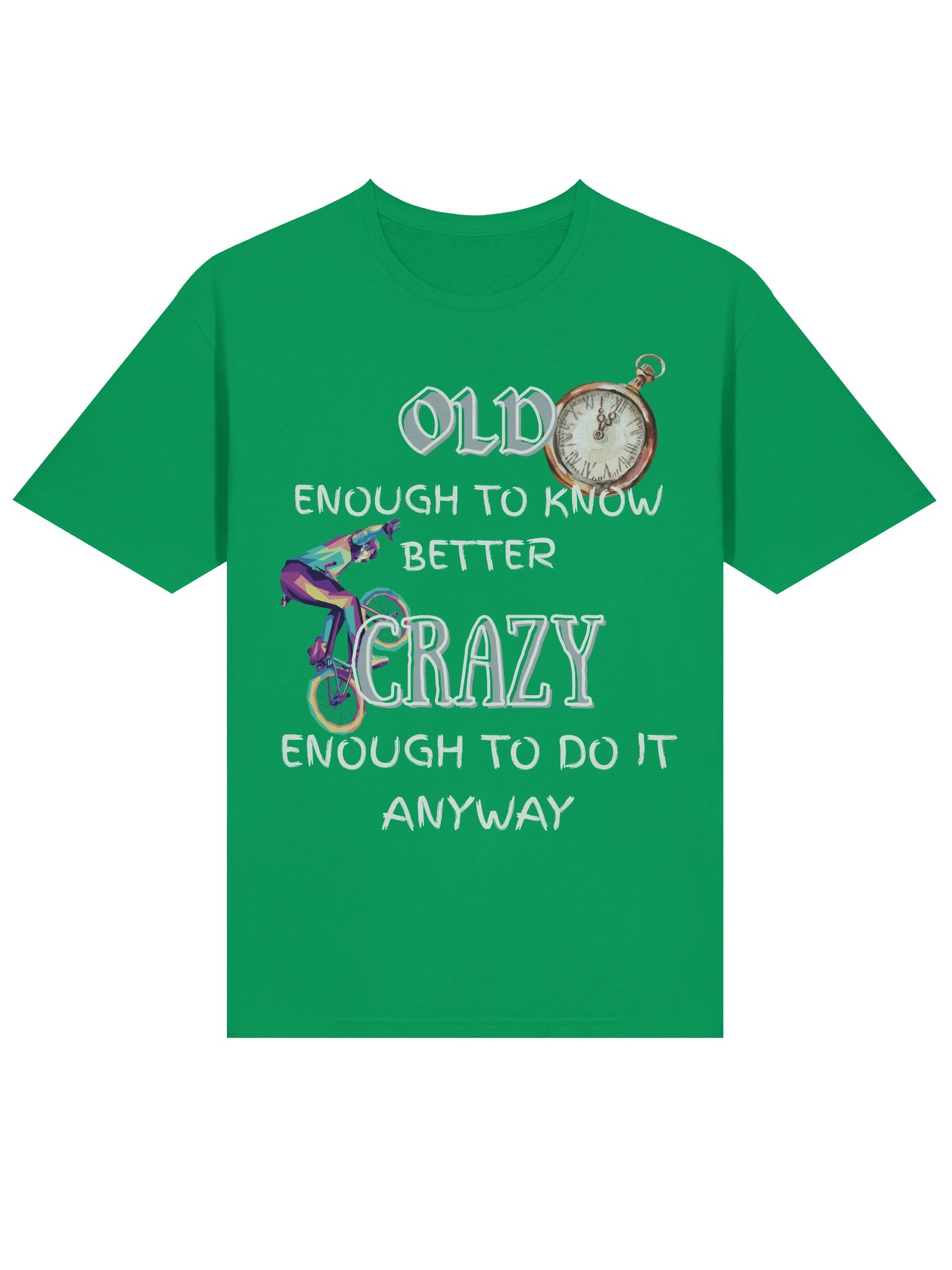 Vintage Clock Wheelie T-Shirt product image (3)