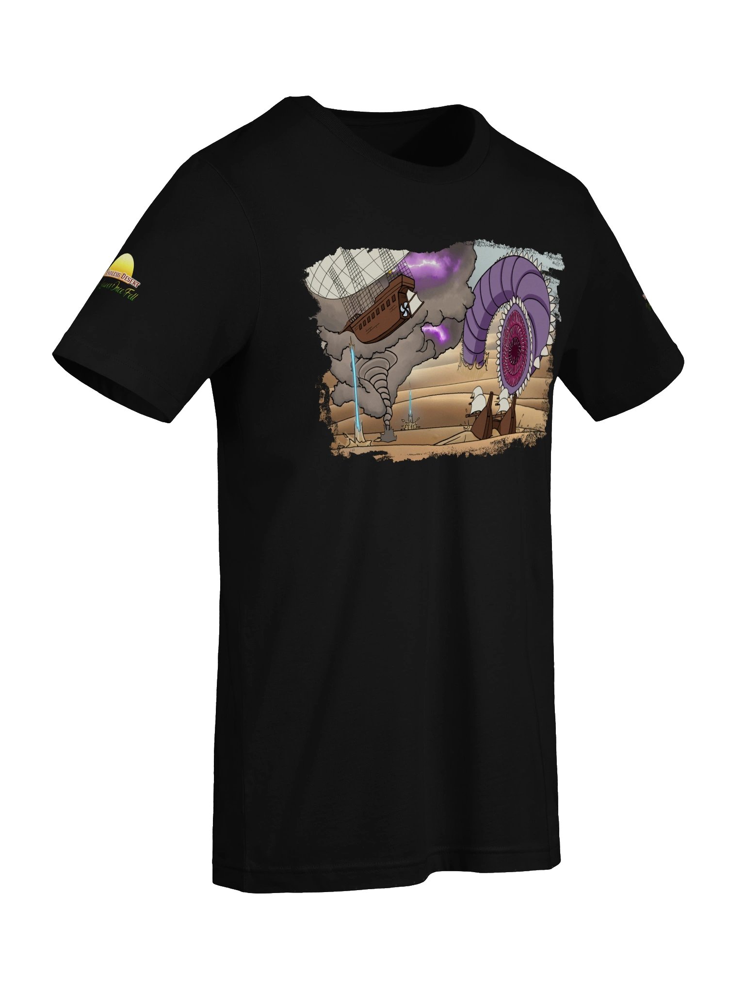 Soft Unisex Endless Desert T-Shirt (Sleeves, Front, Back) - Bella+Canvas product image (7)