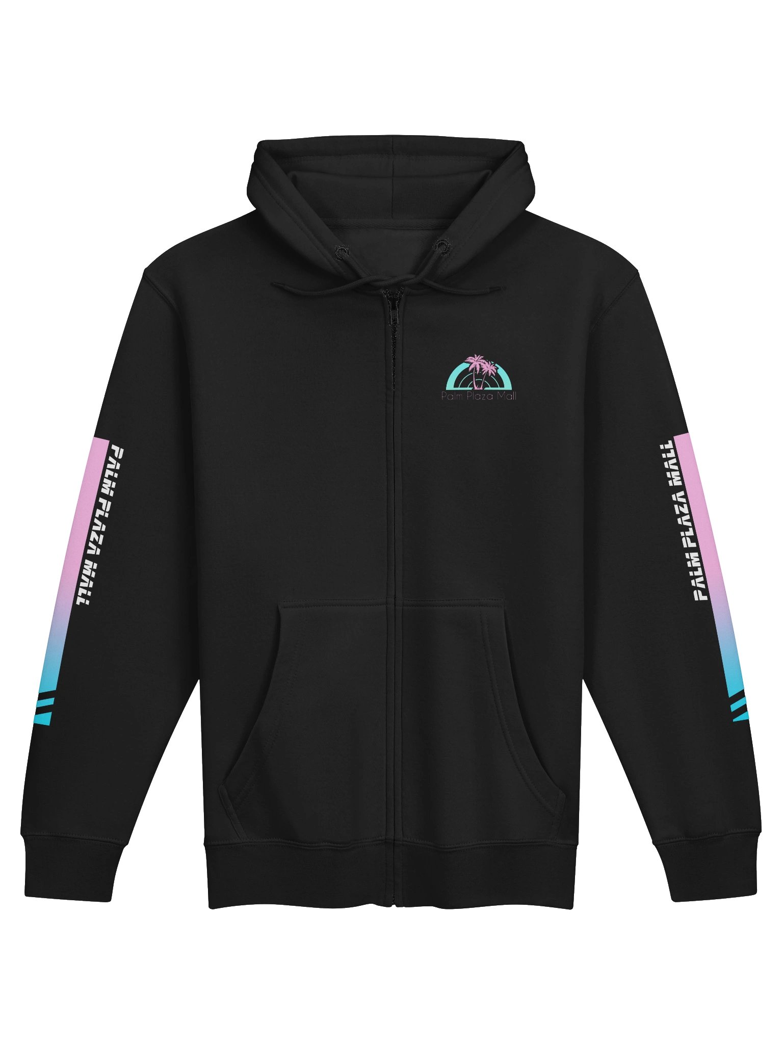 Premium Palm Plaza Mall Vaporwave Hoodie - Zip Up product image (1)