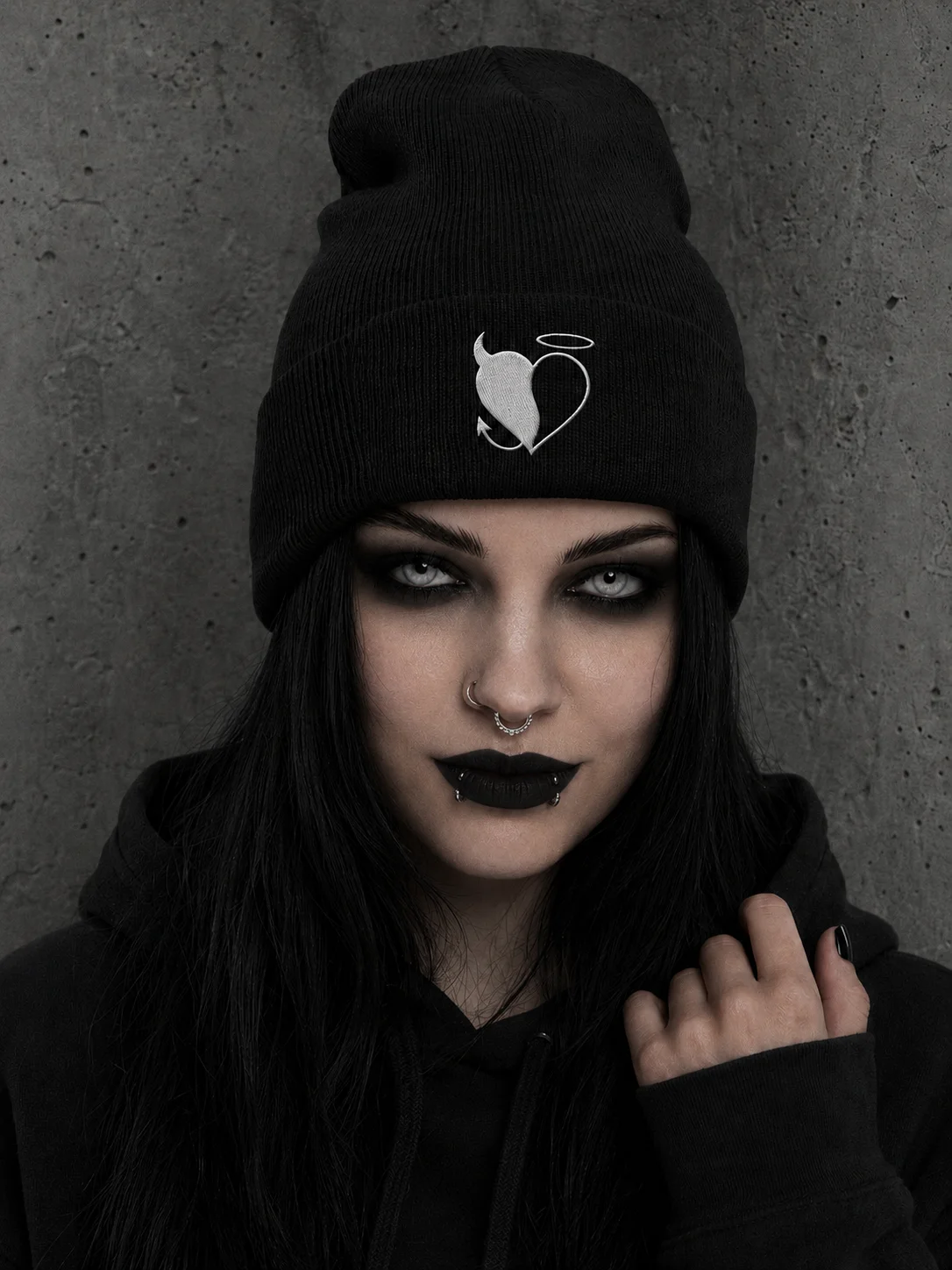 SWEET DEPRESSION EMBLEM EMBROIDERED BEANIE product image (1)