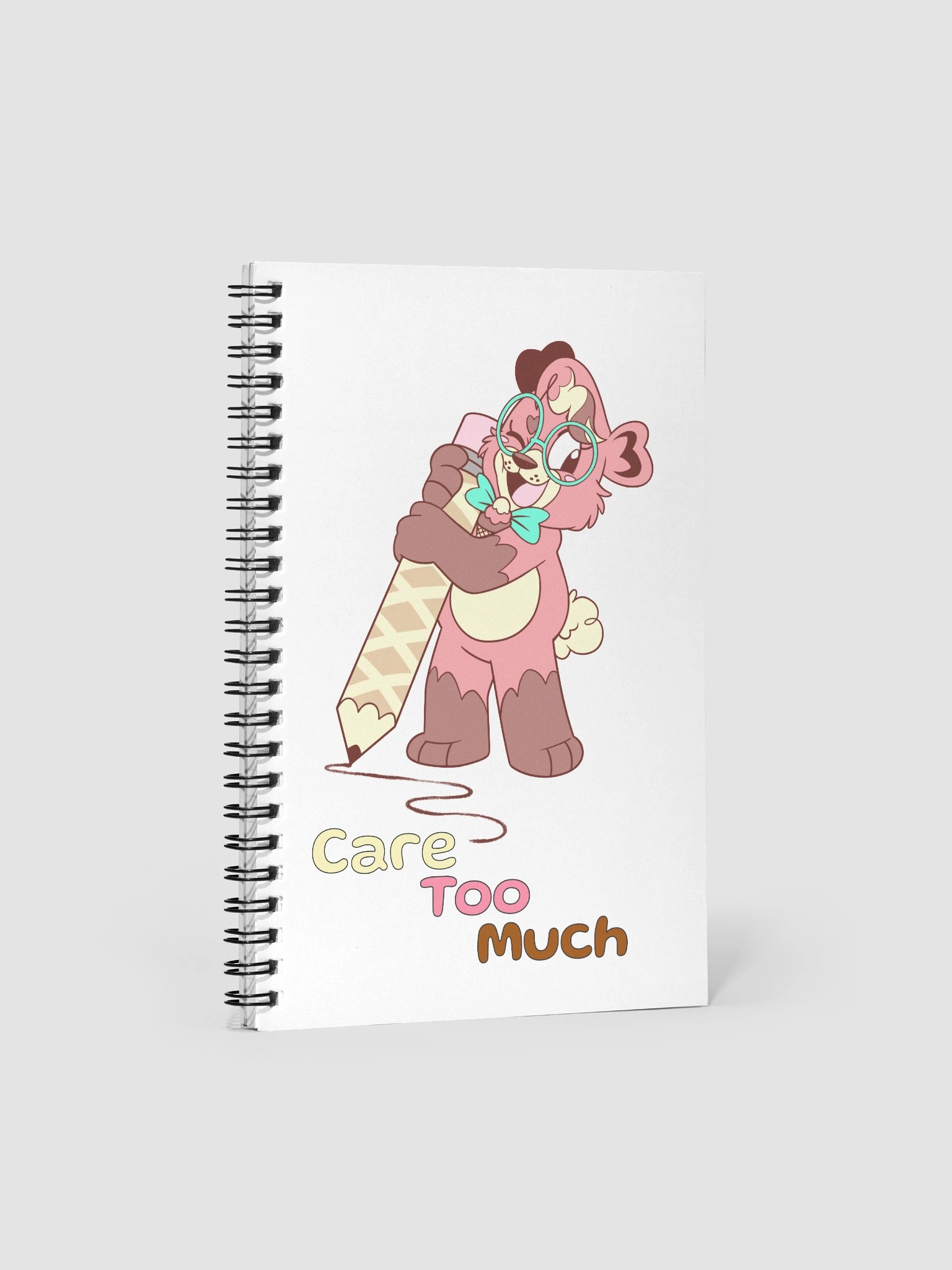 Calxiyn's 'Care Too Much' Spiral Notebook product image (1)