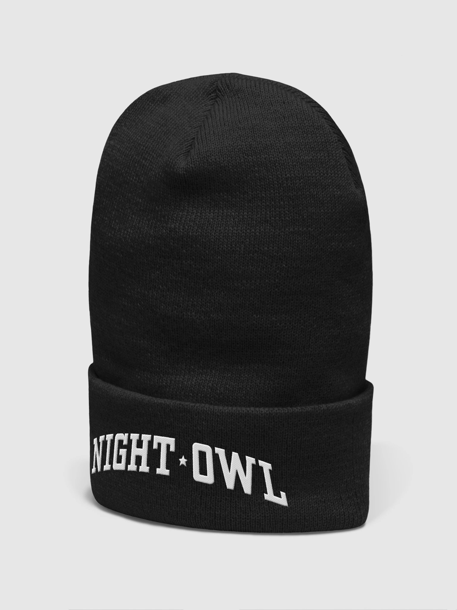 Night Owl (Yupoong Cuffed Beanie) product image (7)