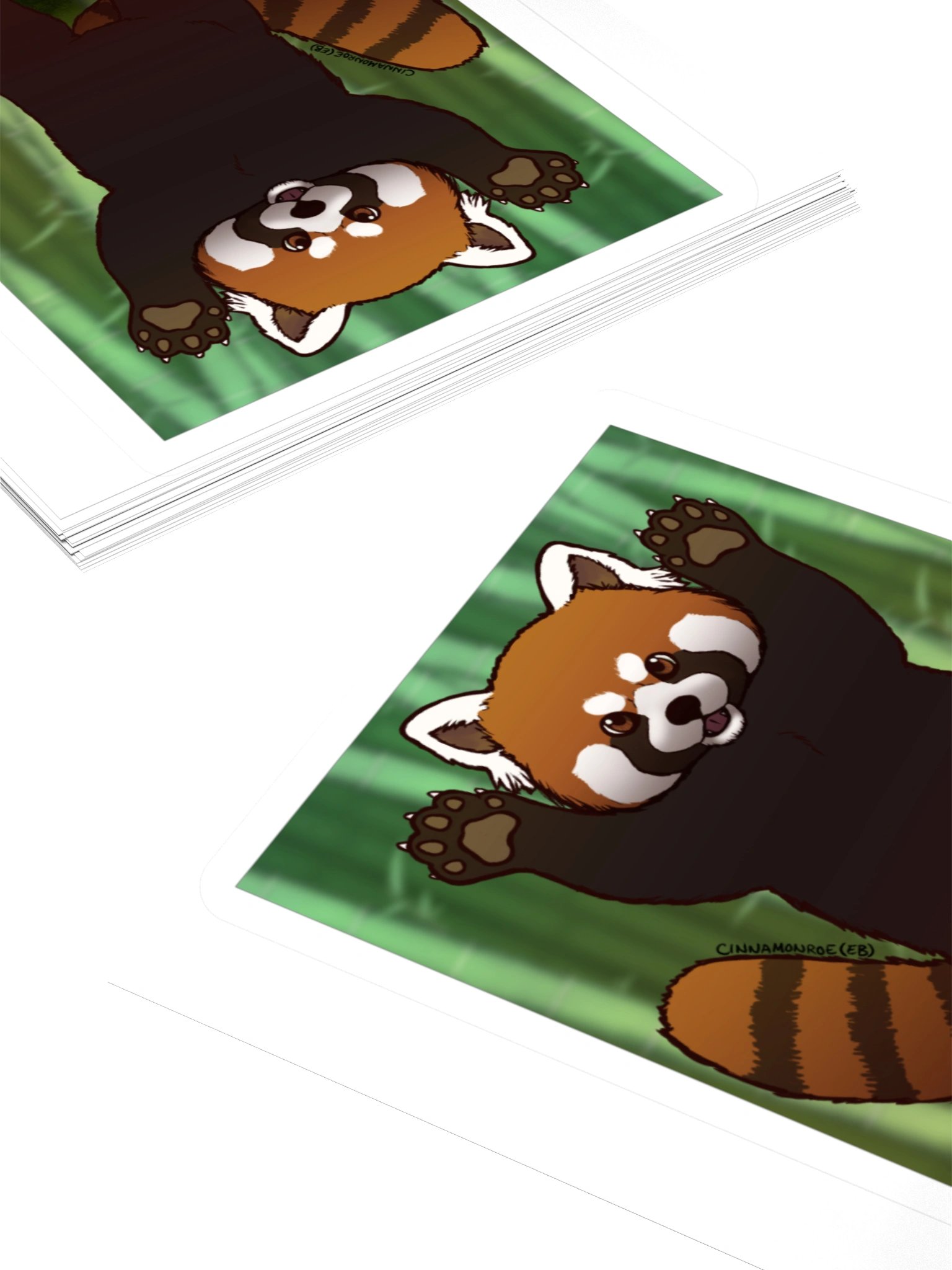 Red Panda Scare Sticker product image (4)