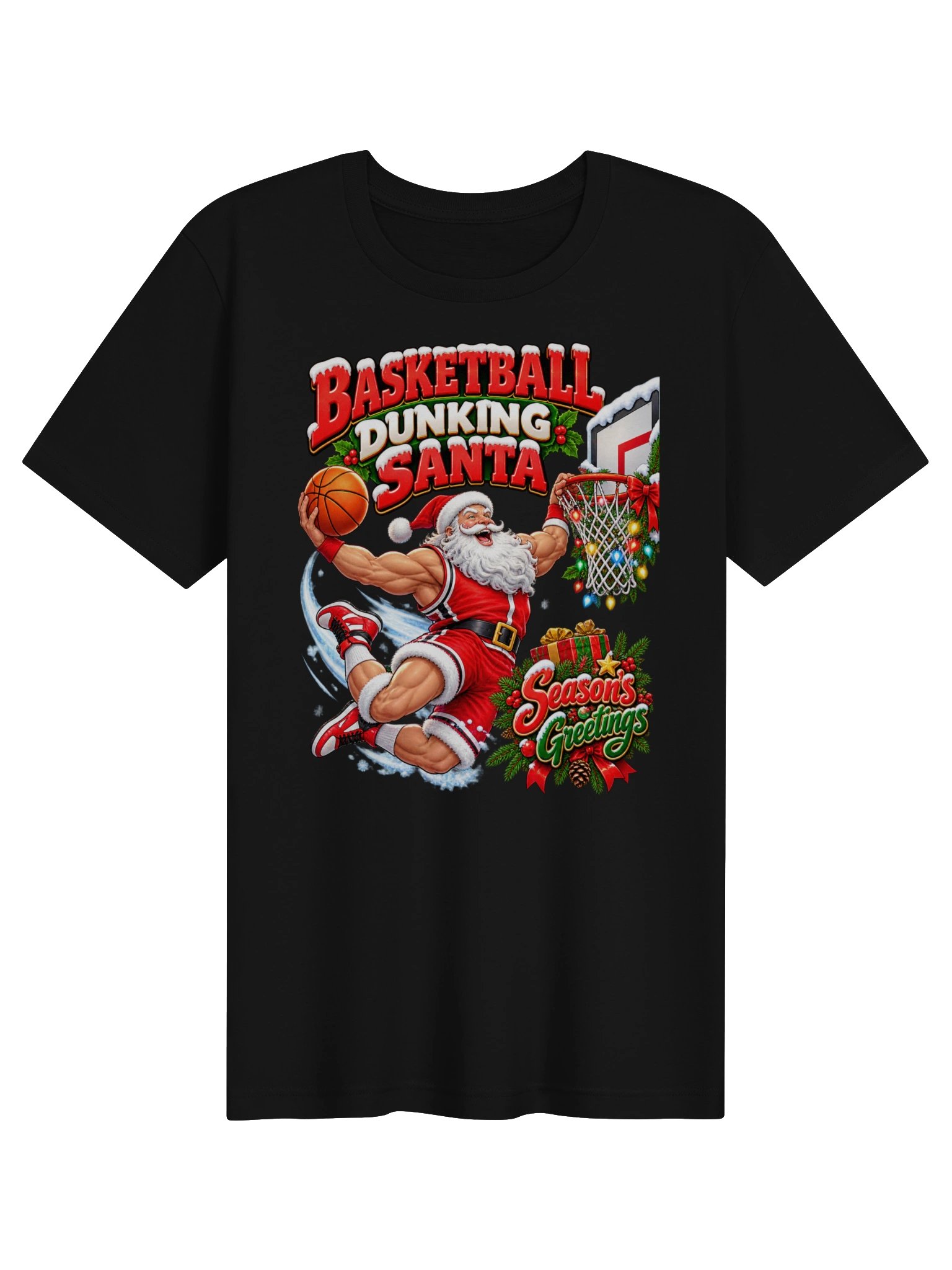 BASKETBALL DUNKING SANTA — SEASON’S GREETINGS! product image (2)