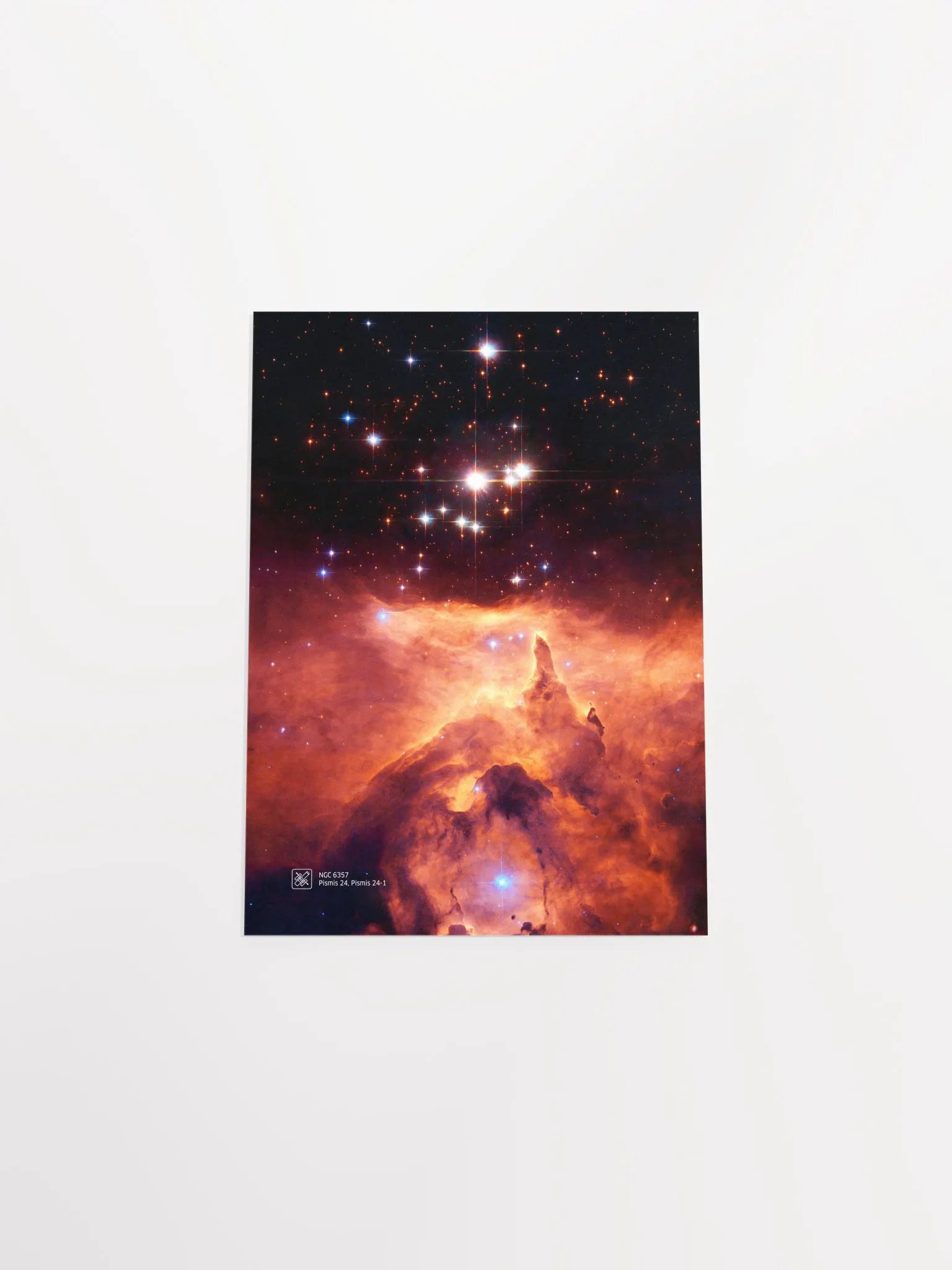 Pismis 24, emission nebula NGC 6357, NASA Hubble Space Telescope — Hi-Res Space poster, science poster, space photo product image (8)