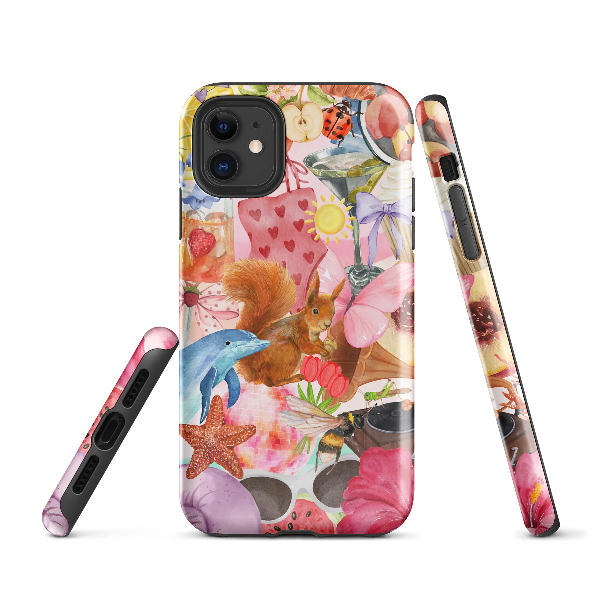 Sweet Little Animals Dreamy Floral Phone Case product image (1)