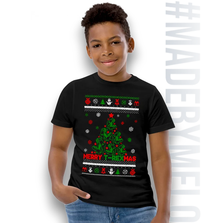 [Holiday] Merry T-REXmas - Kid's T-Shirt | #MadeByMELO product image (1)