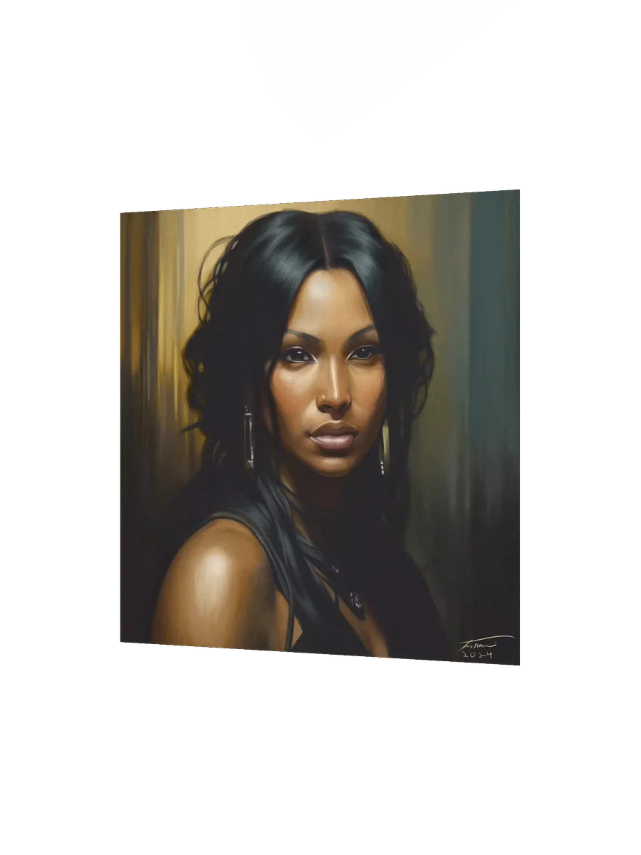 JULIA: Melancholic Portrait Painting (10x10 Print) product image (2)