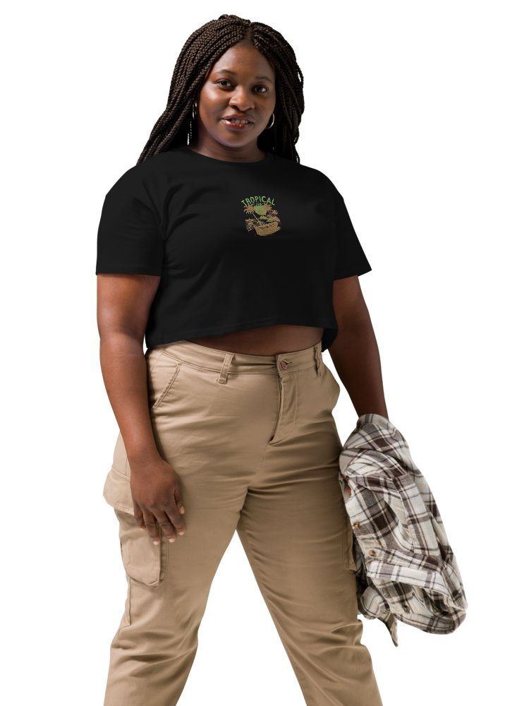 Tropical Breeze Embroidery Crop Top product image (10)