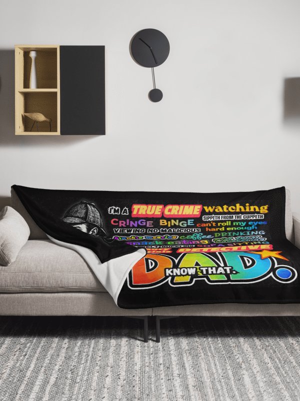 True Crime Dad Blanket Gift Cozy Throw product image (15)