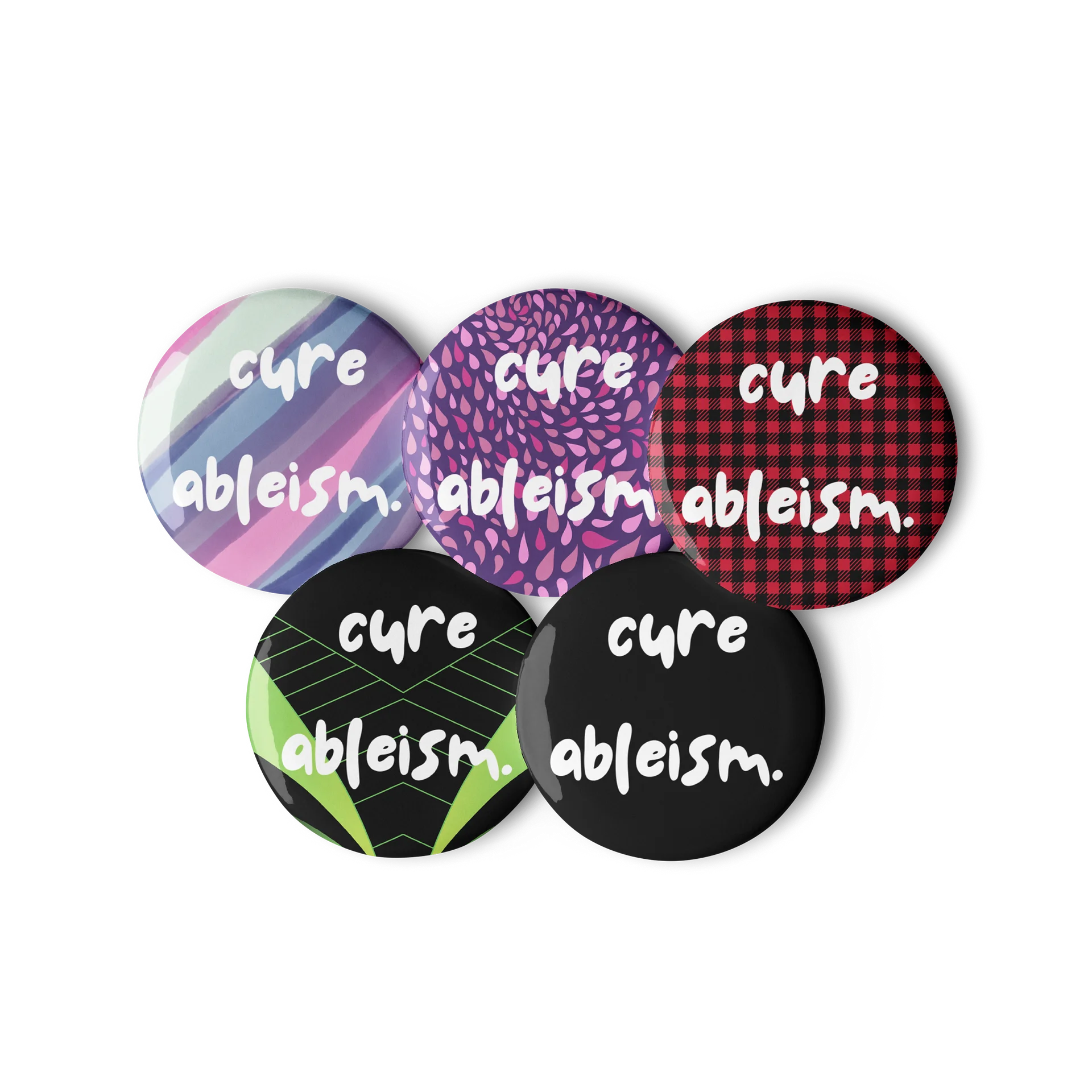 Cure Ableism button product image (2)