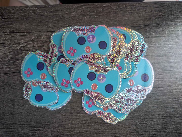 Glitter Sticker - I'm a Gamer product image (2)