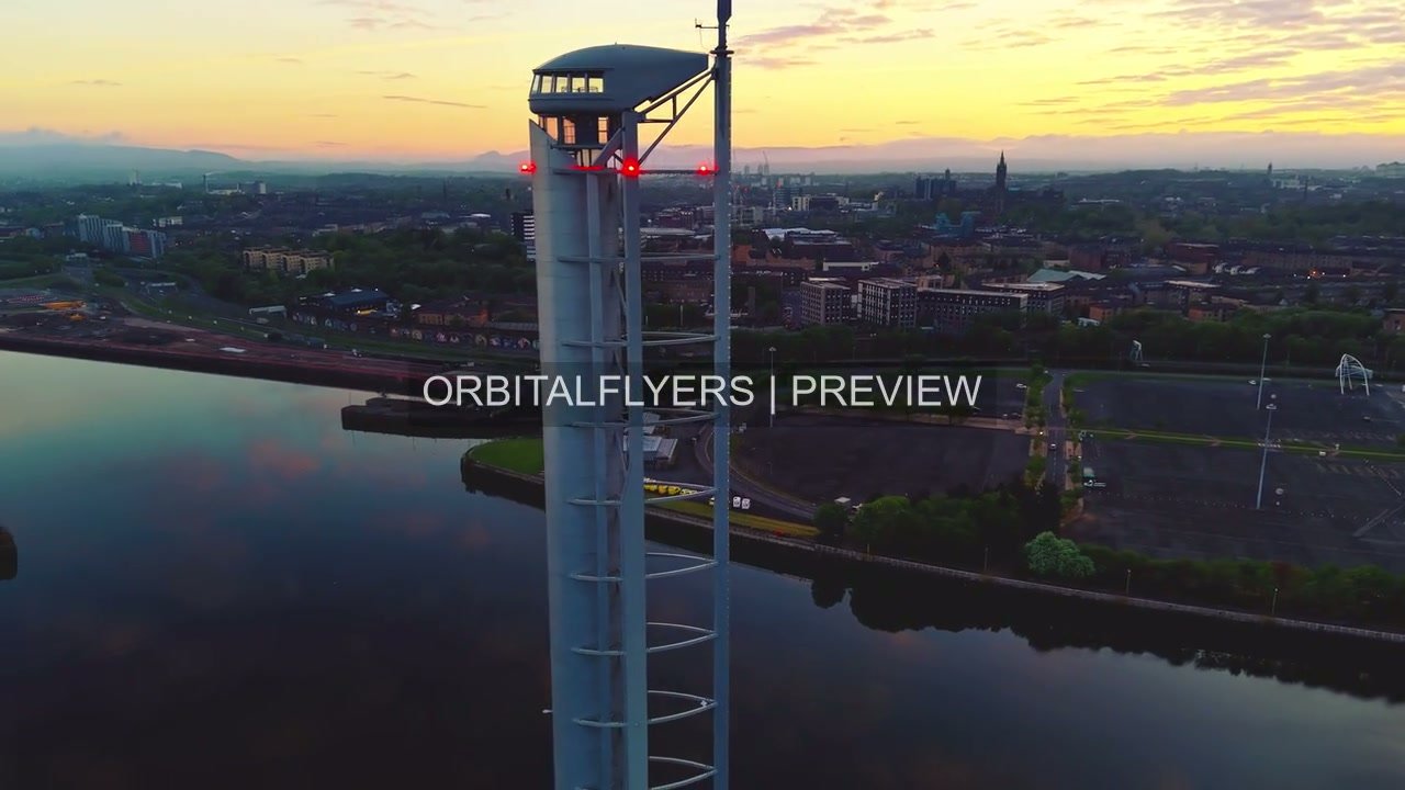 Glasgow Aerial Long 07 | 4K + HD Stock Footage product image (1)
