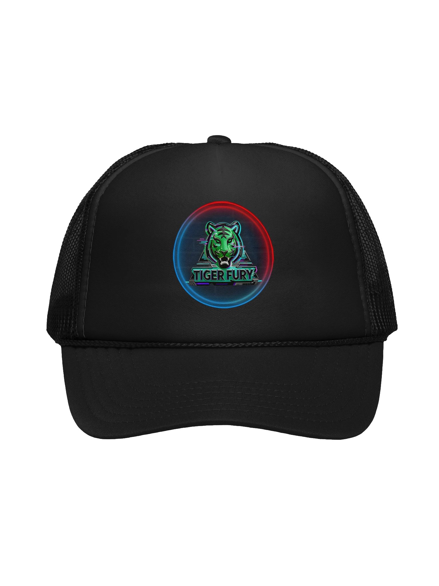 Tiger Fury Neon Logo Trucker Hat product image (1)