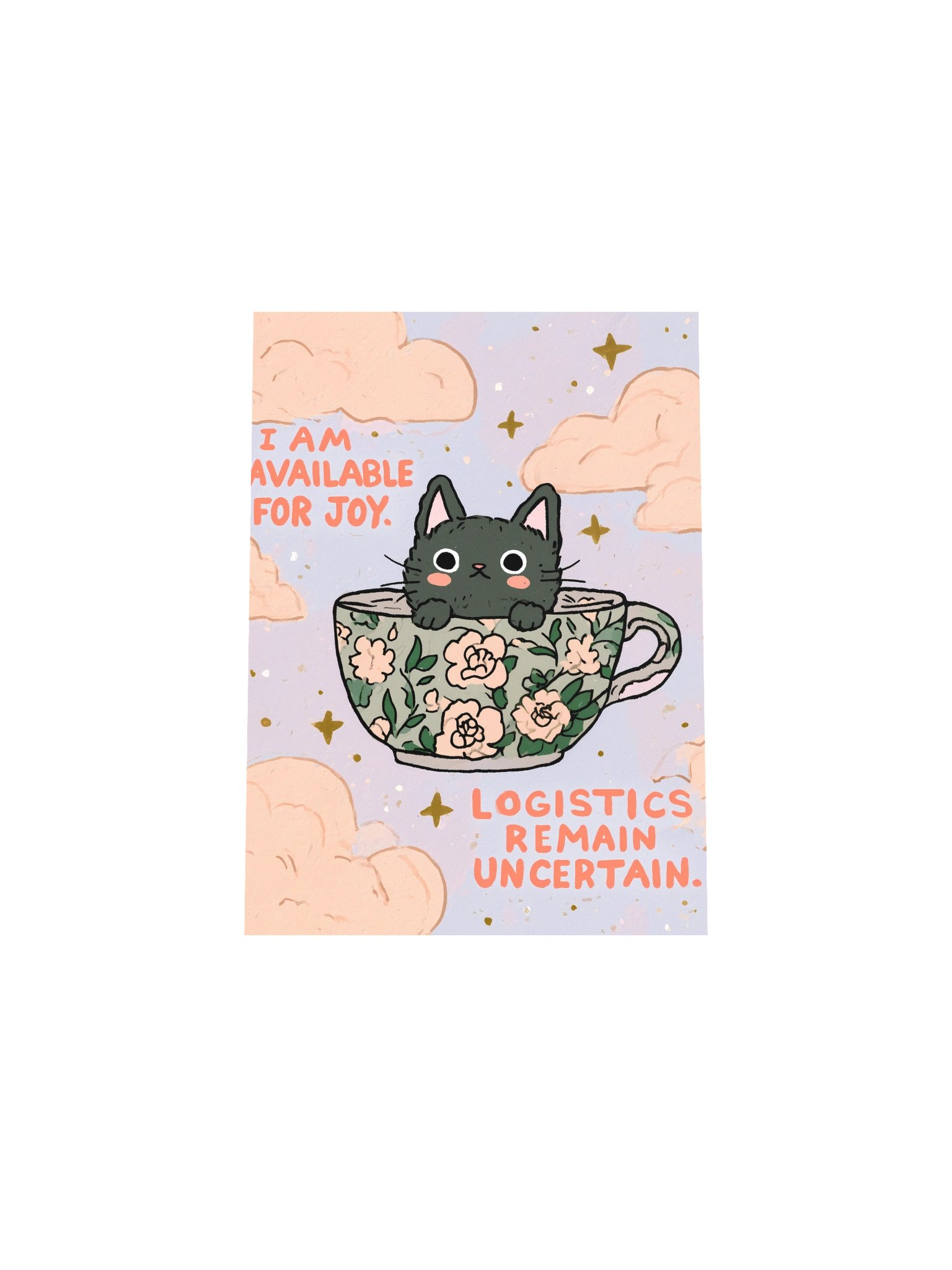 Joyful Cat Teacup Poster product image (20)