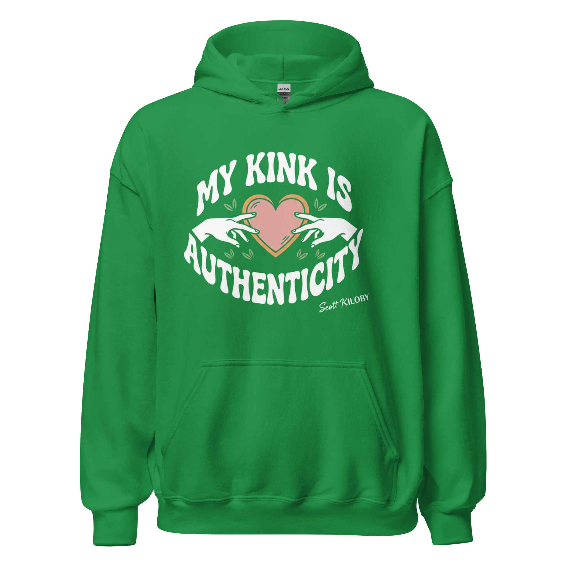 “My Kink Is Authenticity” Irish Green Classic Unisex Hoodie product image (1)