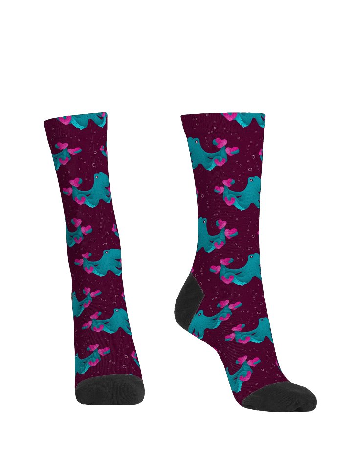 Octopus and Hearts Premium Sustainable Crew Socks product image (2)