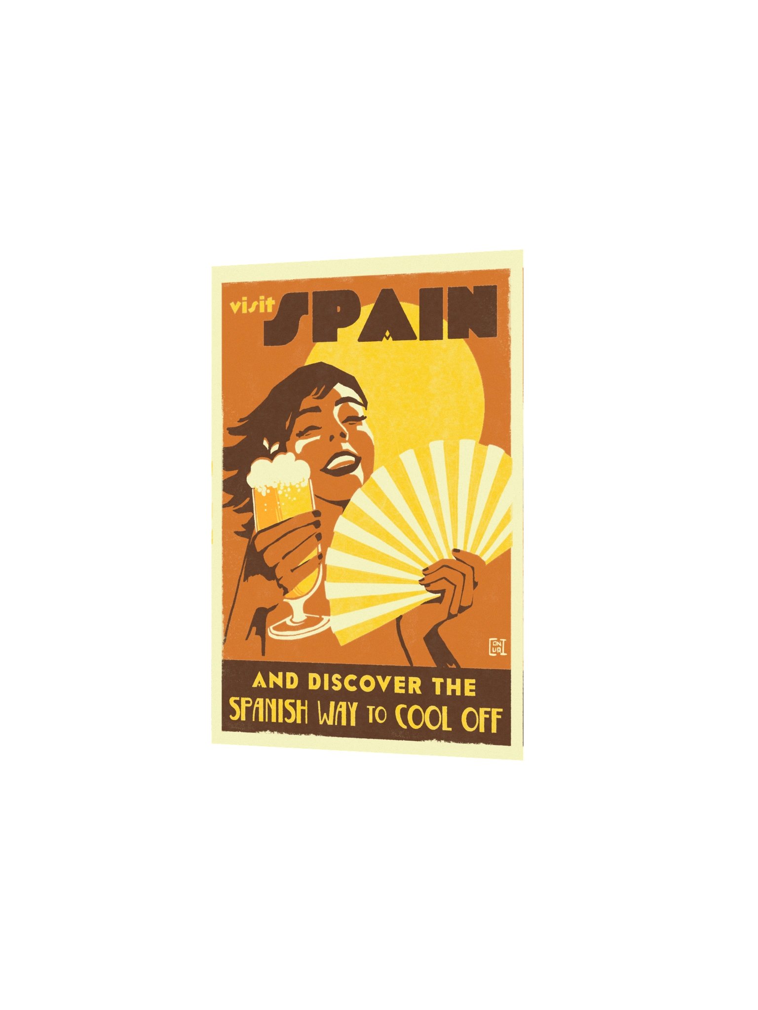 Visit Spain Retro Travel Poster product image (3)