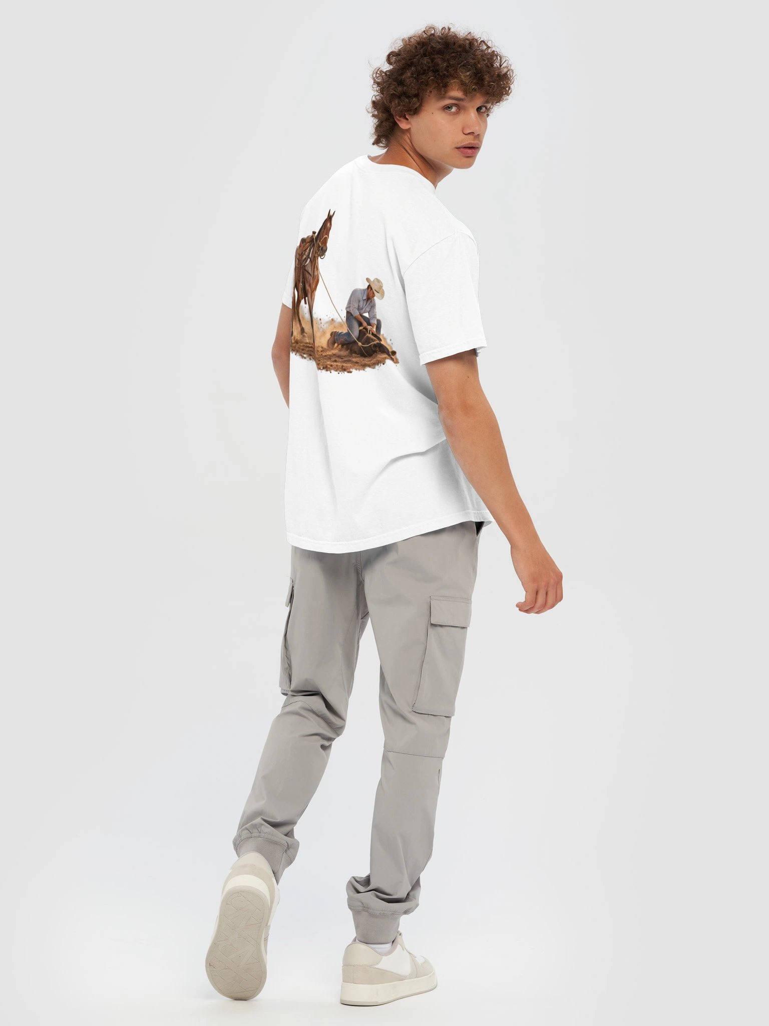 Calf Roping Rider’s View T-Shirt | BROKEN RODEO™ product image (10)