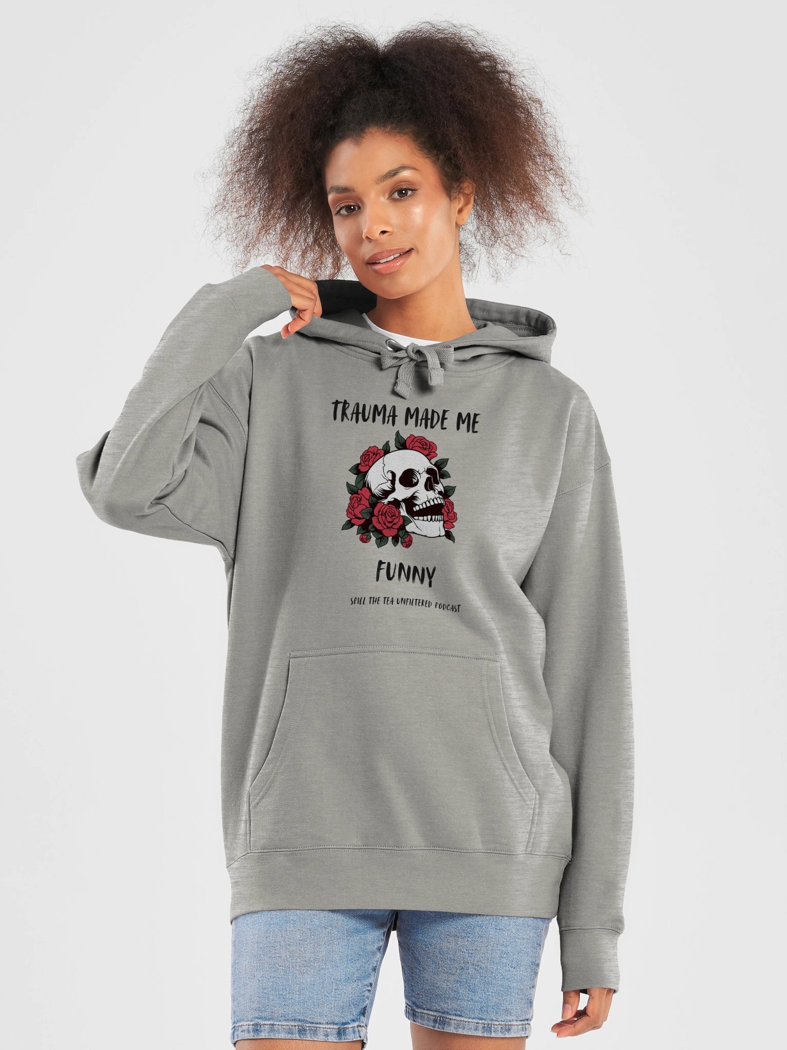 Trauma Made Me Funny Podcast Hoodie product image (29)