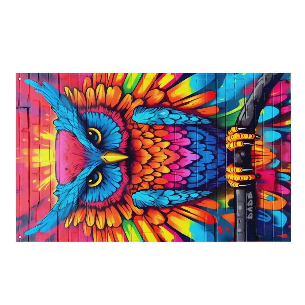 Rave Owl flag product image (1)