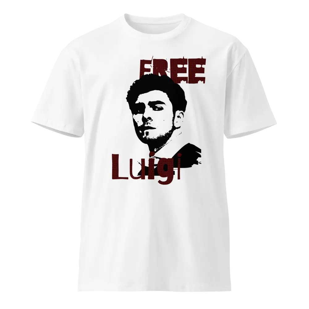 Free Luigi Mangione T-Shirt White product image (1)