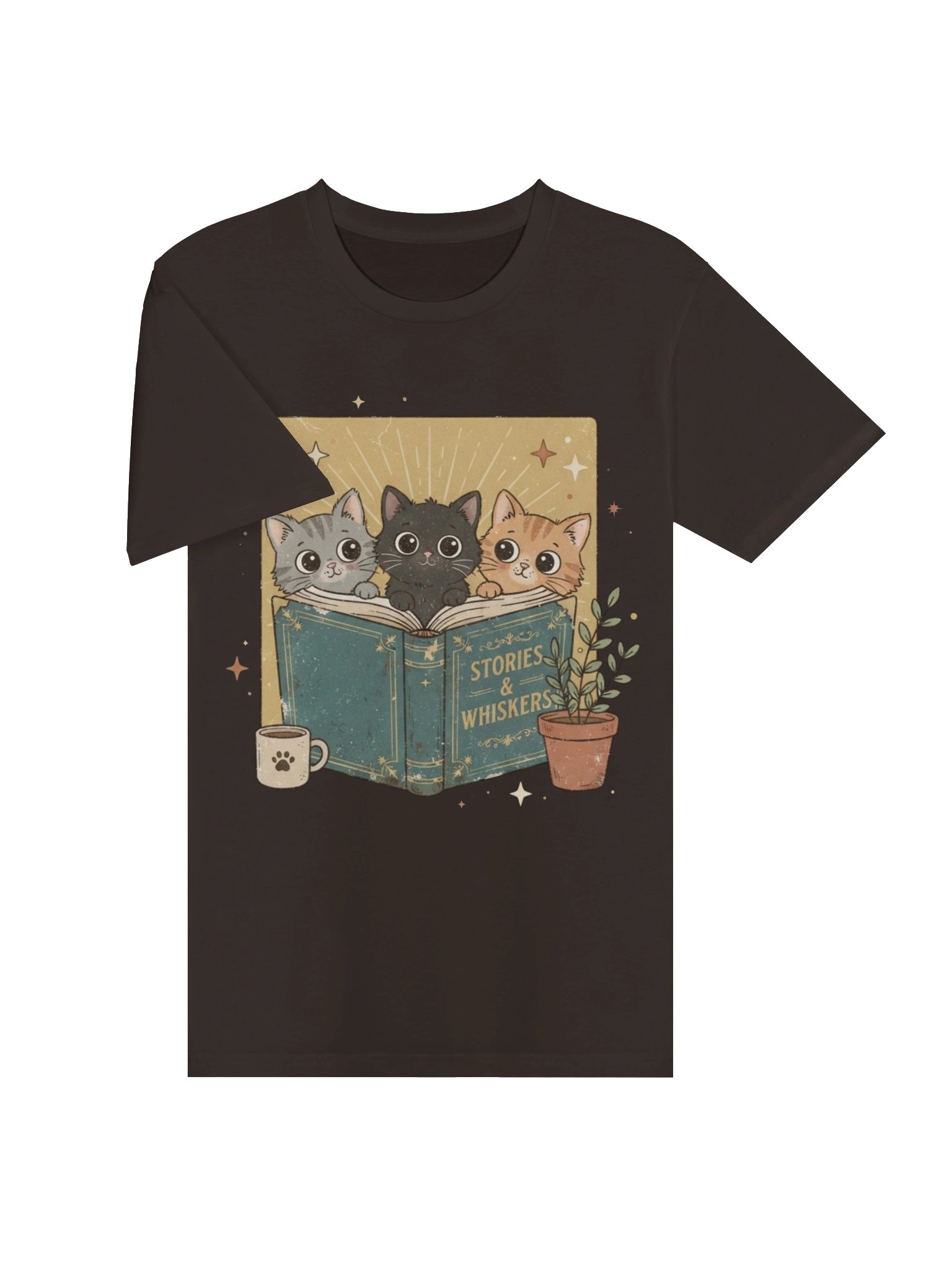 Vintage Cats Reading Book T-Shirt product image (3)