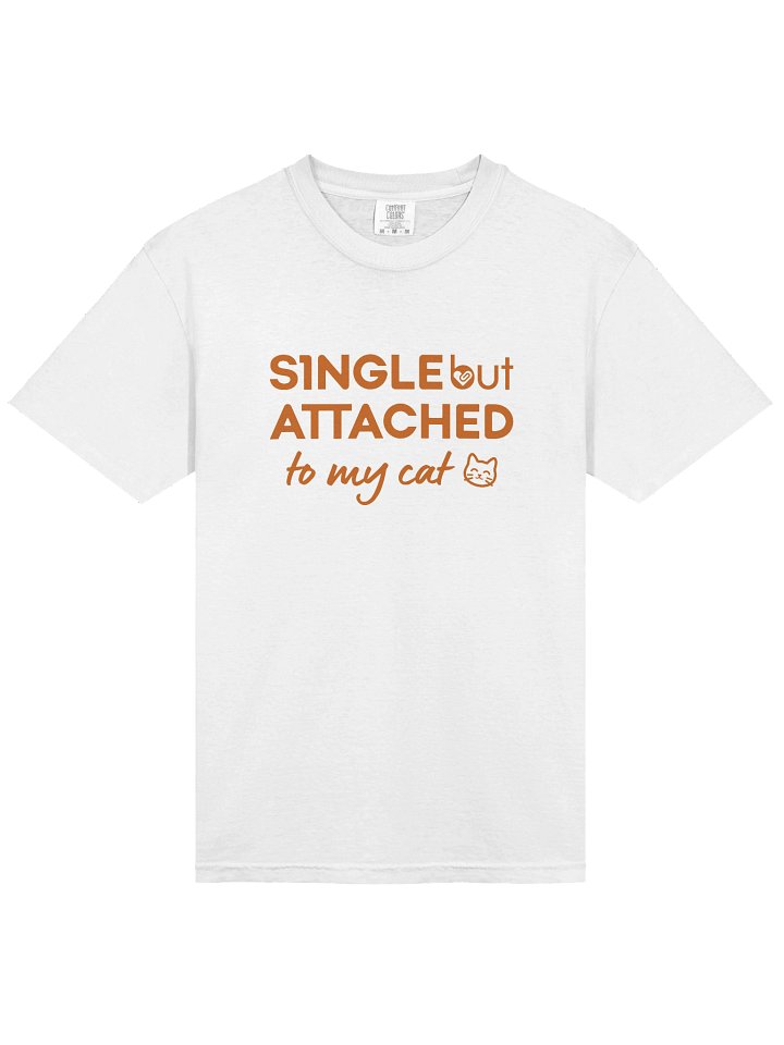 Single But Attached to My Cat | Unisex Ultra Cotton Graphic T-Shirt  product image (1)