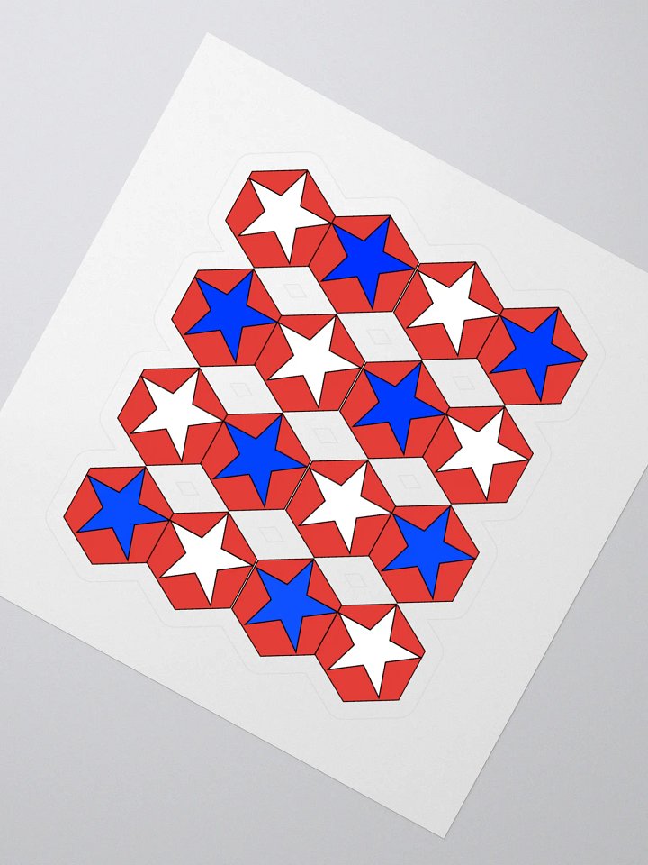 Stars Within Hexagons - Geometrical Design Sticker product image (2)