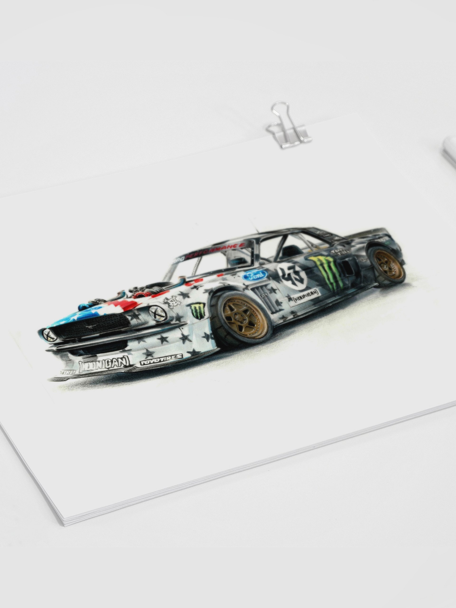Ken Block's Ford Mustang Hoonicorn v2 - A3 Print product image (4)