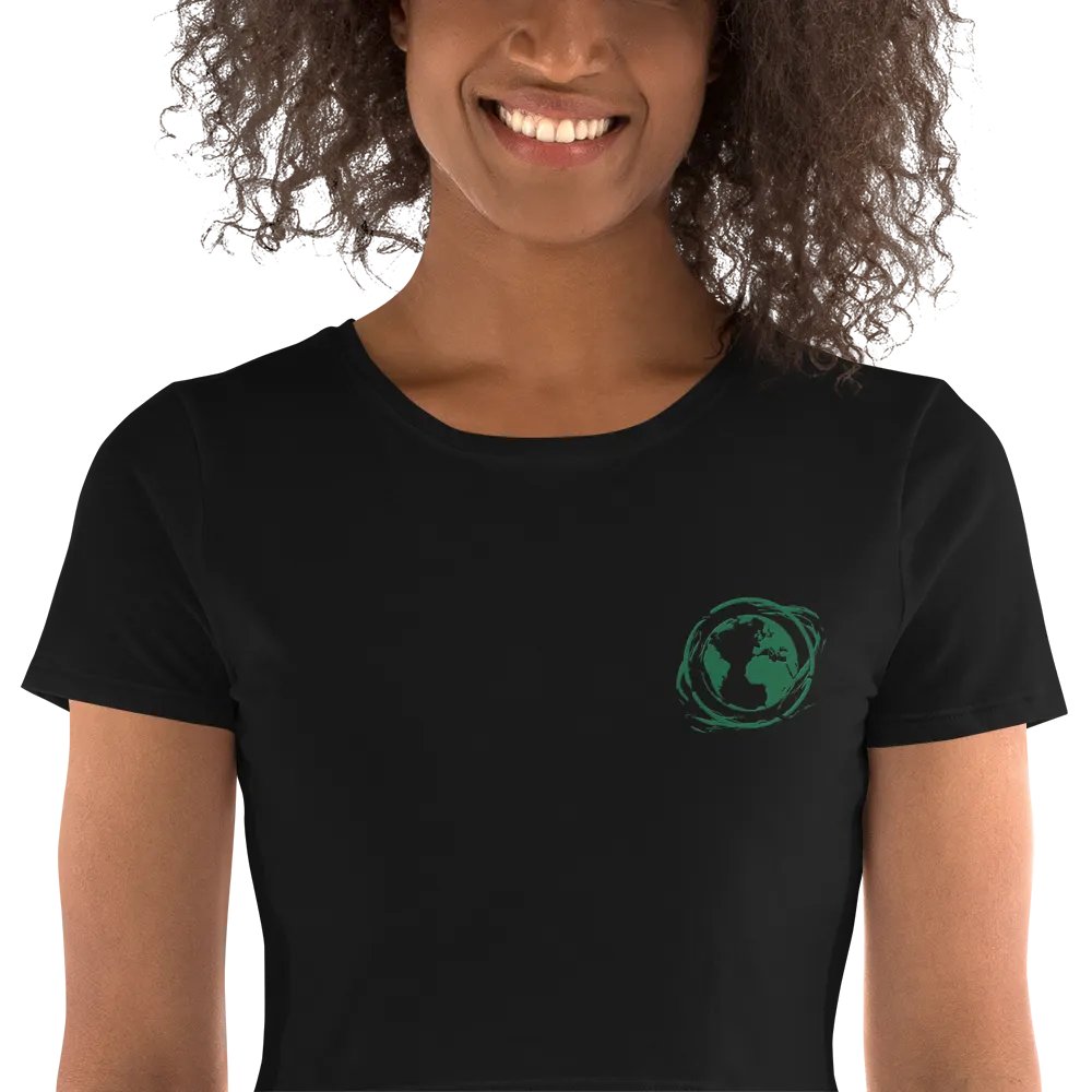 Women's Crop T Shirt Embroidered logo product image (1)