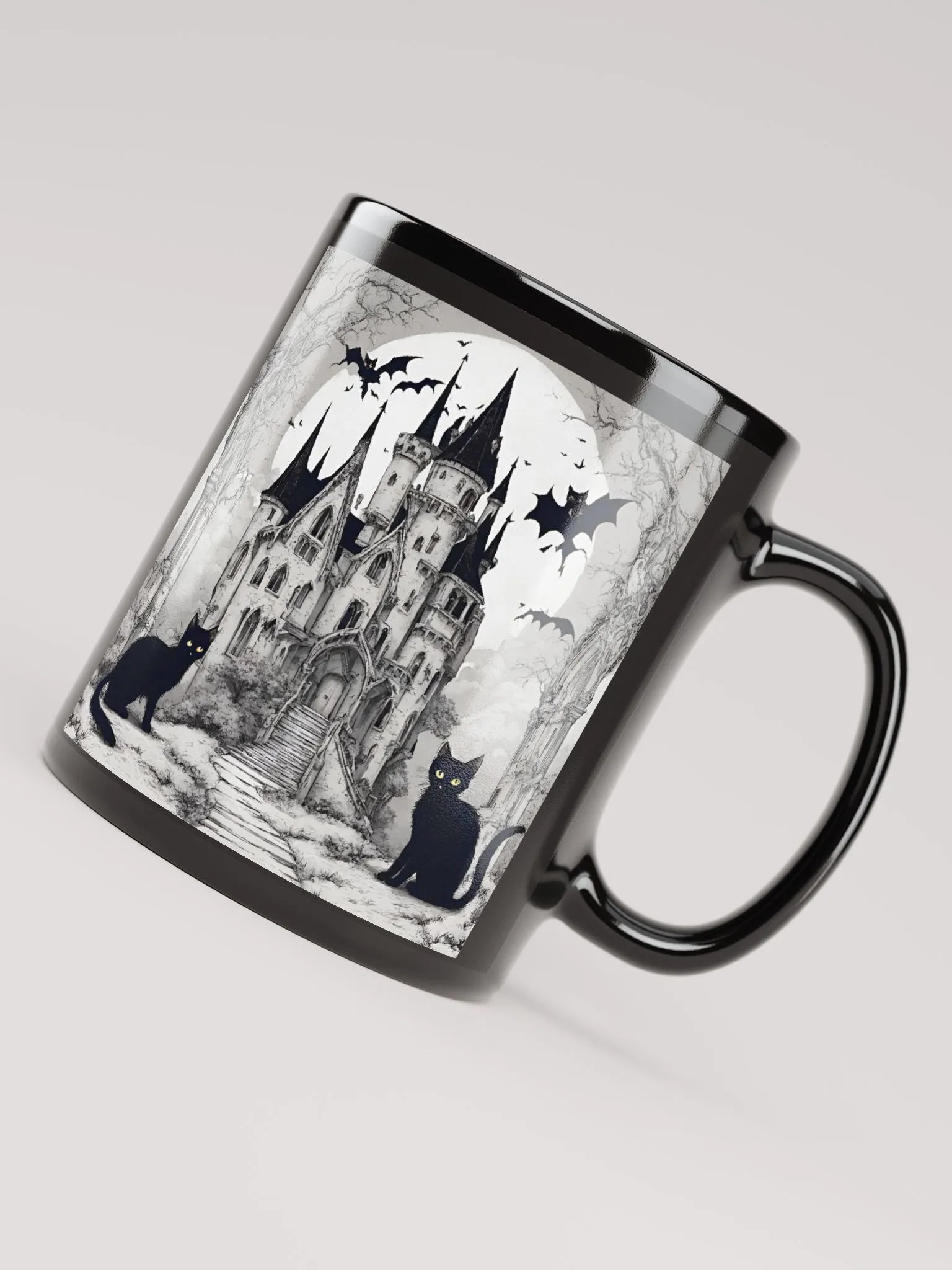 Cats and Vampire Castle Mug product image (7)