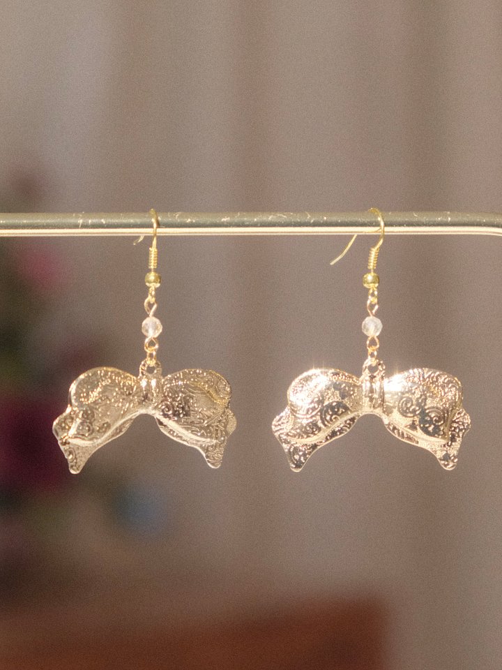 Golden bow - Citrine earrings product image (2)