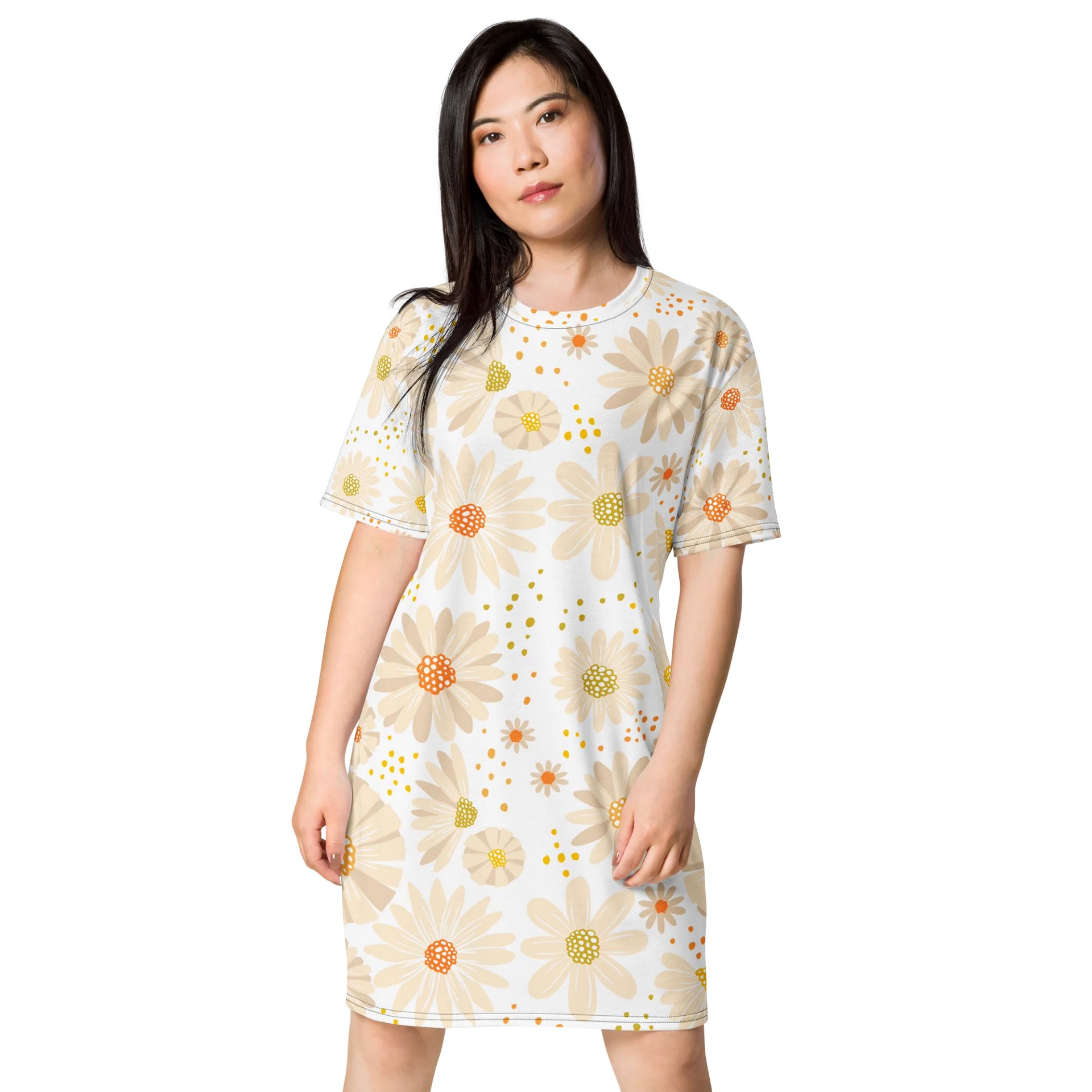 Oversized Daisy Floral T-Shirt Dress product image (1)