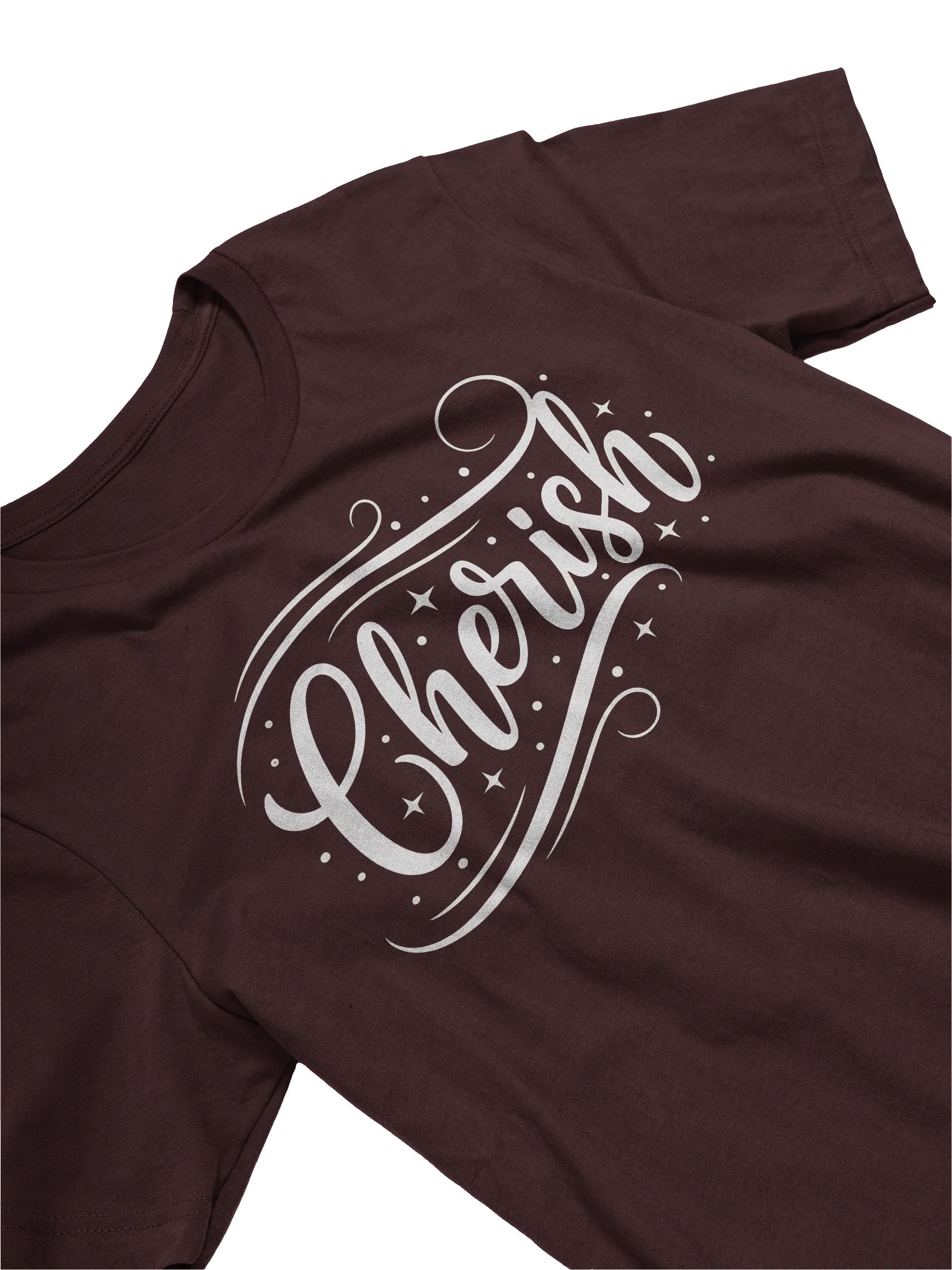 Cherish Script Typography T-Shirt | Minimal Inspirational Quote Graphic Tee product image (3)