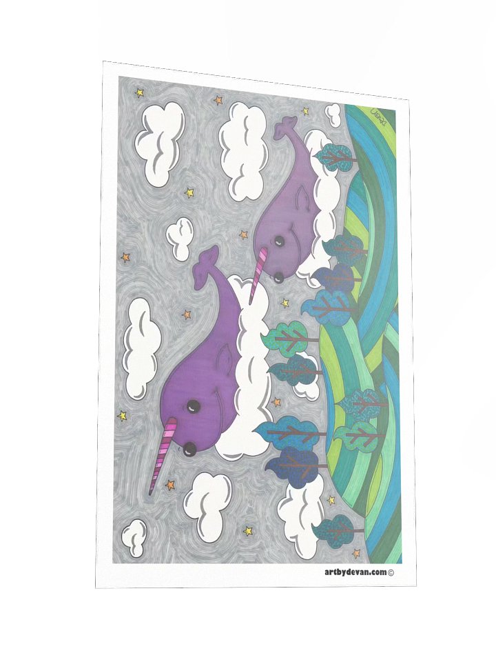 Art Print: Narwhals in the Sky product image (2)