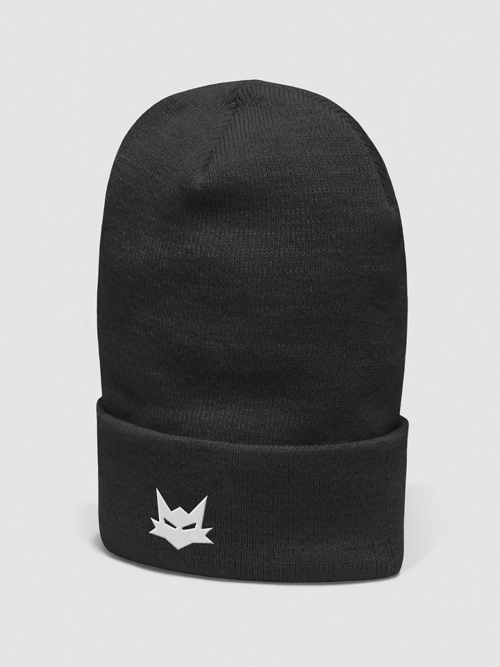 Bonnet à Revers Noir - Logo Renard, Taille Unique product image (2)