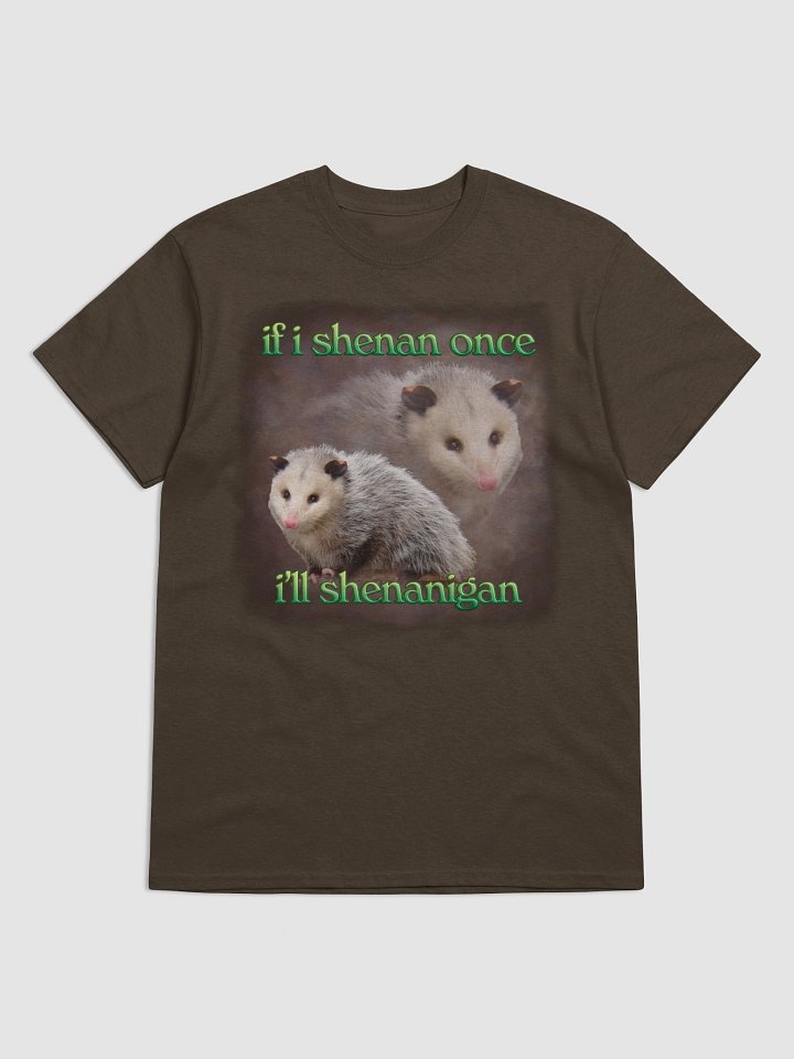 If I shenan once, I'll shenanigan possum T-shirt product image (49)